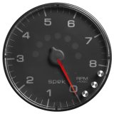 Autometer Spek-Pro Gauge Tachometer 5in 8K Rpm W/Shift Light & Peak Mem Black/Black thumbnail 6
