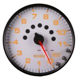 Autometer Spek-Pro Gauge Tachometer 5in 11K Rpm W/Shift Light & Peak Mem White/Black thumbnail 8