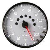 Autometer Spek-Pro Gauge Tachometer 5in 11K Rpm W/Shift Light & Peak Mem White/Black thumbnail 9