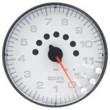 Autometer Spek-Pro Gauge Tachometer 5in 11K Rpm W/Shift Light & Peak Mem White/Black thumbnail 3
