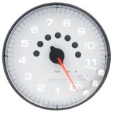 Autometer Spek-Pro Gauge Tachometer 5in 11K Rpm W/Shift Light & Peak Mem White/Black thumbnail 4