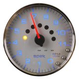 Autometer Spek-Pro Gauge Tachometer 5in 11K Rpm W/Shift Light & Peak Mem Silver/Chrome thumbnail 4