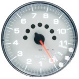 Autometer Spek-Pro Gauge Tachometer 5in 11K Rpm W/Shift Light & Peak Mem Silver/Chrome thumbnail 4