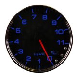Autometer Spek-Pro Gauge Tachometer 5in 11K Rpm W/Shift Light & Peak Mem Black/Chrome thumbnail 2