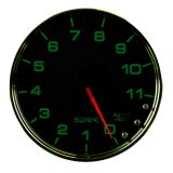 Autometer Spek-Pro Gauge Tachometer 5in 11K Rpm W/Shift Light & Peak Mem Black/Chrome thumbnail 6