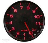 Autometer Spek-Pro Gauge Tachometer 5in 11K Rpm W/Shift Light & Peak Mem Black/Black thumbnail 1