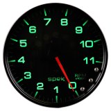Autometer Spek-Pro Gauge Tachometer 5in 11K Rpm W/Shift Light & Peak Mem Black/Black thumbnail 3