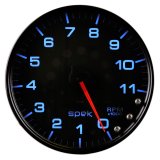 Autometer Spek-Pro Gauge Tachometer 5in 11K Rpm W/Shift Light & Peak Mem Black/Black thumbnail 7