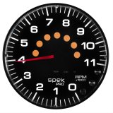Autometer Spek-Pro Gauge Tachometer 5in 11K Rpm W/Shift Light & Peak Mem Black/Black thumbnail 2