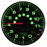 Autometer Spek-Pro Gauge Tachometer 5in 11K Rpm W/Shift Light & Peak Mem Black/Black thumbnail 4
