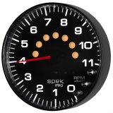 Autometer Spek-Pro Gauge Tachometer 5in 11K Rpm W/Shift Light & Peak Mem Black/Black thumbnail 5