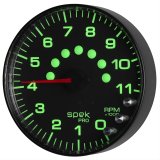 Autometer Spek-Pro Gauge Tachometer 5in 11K Rpm W/Shift Light & Peak Mem Black/Black thumbnail 7