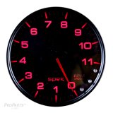 Autometer Spek-Pro Gauge Tachometer 5in 11K Rpm W/Shift Light & Peak Mem Black/Smoke/Black thumbnail 1