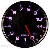 Autometer Spek-Pro Gauge Tachometer 5in 11K Rpm W/Shift Light & Peak Mem Black/Smoke/Black thumbnail 3