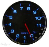 Autometer Spek-Pro Gauge Tachometer 5in 11K Rpm W/Shift Light & Peak Mem Black/Smoke/Black thumbnail 4