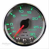 Autometer Spek-Pro Gauge Vac/Boost 2 1/16in 30Inhg-30psi Stepper Motor W/Peak & WarnSilver/Chrome thumbnail 3