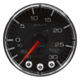 Autometer Spek-Pro Gauge Vac/Boost 2 1/16in 30Inhg-30psi Stepper Motor W/Peak & Warn Black/Chrome thumbnail 5