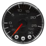 Autometer Spek-Pro Gauge Vac/Boost 2 1/16in 30Inhg-30psi Stepper Motor W/Peak & Warn Black/Chrome thumbnail 9