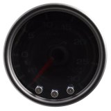 Autometer Spek-Pro Gauge Vac/Boost 2 1/16in 30Inhg-30psi Stepper Motor Peak & Warn Black/Smoke/Black thumbnail 2