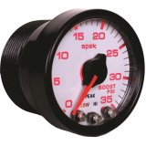 Autometer Spek-Pro Gauge Boost 2 1/16in 35psi Stepper Motor W/Peak & Warn White/Black thumbnail 3
