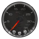 Autometer Spek-Pro Gauge Boost 2 1/16in 35psi Stepper Motor W/Peak & Warn Black/Chrome thumbnail 5