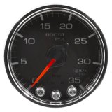 Autometer Spek-Pro Gauge Boost 2 1/16in 35psi Stepper Motor W/Peak & Warn Black/Chrome thumbnail 8