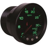 Autometer Spek-Pro Gauge Boost 2 1/16in 35psi Stepper Motor W/Peak & Warn Blacksmoke//Black thumbnail 3