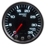 Autometer Spek-Pro Gauge Boost 2 1/16in 35psi Stepper Motor W/Peak & Warn Blacksmoke//Black thumbnail 7