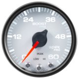 Autometer Spek-Pro Gauge Boost 2 1/16in 60psi Stepper Motor W/Peak & Warn Wht/Blk thumbnail 5