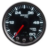 Autometer Spek-Pro Gauge Boost 2 1/16in 60psi Stepper Motor W/Peak & Warn Blk/Smoke/Black thumbnail 3