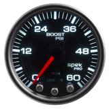 Autometer Spek-Pro Gauge Boost 2 1/16in 60psi Stepper Motor W/Peak & Warn Blk/Smoke/Black thumbnail 8