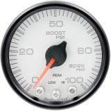 Autometer Spek-Pro Gauge Boost 2 1/16in 100psi Stepper Motor W/Peak & Warn Wht/Blk thumbnail 5