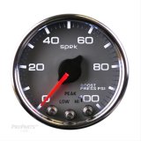 Autometer Spek-Pro Gauge Boost 2 1/16in 100psi Stepper Motor W/Peak & Warn Slvr/Chrm thumbnail 1