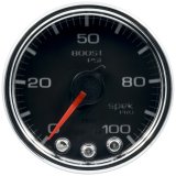 Autometer Spek-Pro Gauge Boost 2 1/16in 100psi Stepper Motor W/Peak & Warn Blk/Chrm thumbnail 3