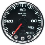 Autometer Spek-Pro Gauge Boost 2 1/16in 100psi Stepper Motor W/Peak & Warn Blk/Chrm thumbnail 5