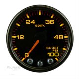 Autometer Spek-Pro Gauge Boost 2 1/16in 100psi Stepper Motor W/Peak & Warn Blk/Blk thumbnail 1