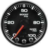 Autometer Spek-Pro Gauge Boost 2 1/16in 100psi Stepper Motor W/Peak & Warn Blk/Blk thumbnail 4