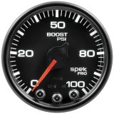 Autometer Spek-Pro Gauge Boost 2 1/16in 100psi Stepper Motor W/Peak & Warn Blk/Blk thumbnail 5