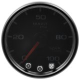 Autometer Spek-Pro Gauge Boost 2 1/16in 100psi Stepper Motor W/Peak & Warn Blk/Smoke/Blk thumbnail 2