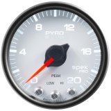 Autometer Spek-Pro Gauge Pyro. (Egt) 2 1/16in 2000f Stepper Motor W/Peak & Warn Wht/Blk thumbnail 4
