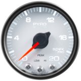 Autometer Spek-Pro Gauge Pyro. (Egt) 2 1/16in 2000f Stepper Motor W/Peak & Warn Wht/Blk thumbnail 9