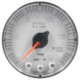Autometer Spek-Pro Gauge Pyro. (Egt) 2 1/16in 2000f Stepper Motor W/Peak & Warn Slvr/Chrm thumbnail 4