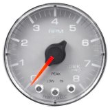 Autometer Spek-Pro Gauge Pyro. (Egt) 2 1/16in 2000f Stepper Motor W/Peak & Warn Slvr/Chrm thumbnail 6