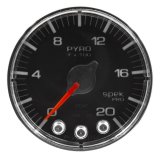 Autometer Spek-Pro Gauge Pyro. (Egt) 2 1/16in 2000f Stepper Motor W/Peak & Warn Blk/Chrm thumbnail 6