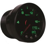 Autometer Spek-Pro Gauge Pyro. (Egt) 2 1/16in 2000f Stepper Motor W/Peak & Warn Blk/Smoke/Blk thumbnail 3