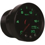 Autometer Spek-Pro Gauge Pyro. (Egt) 2 1/16in 2000f Stepper Motor W/Peak & Warn Blk/Smoke/Blk thumbnail 9