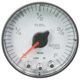 Autometer Spek-Pro Gauge Fuel Level 2 1/16in 0-270 Programmable Wht/Blk thumbnail 4