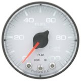 Autometer Spek-Pro Gauge Fuel Press 2 1/16in 100psi Stepper Motor W/Peak & Warn Wht/Blk thumbnail 3