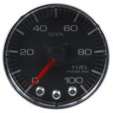 Autometer Spek-Pro Gauge Fuel Press 2 1/16in 100psi Stepper Motor W/Peak & Warn Blk/Chrm thumbnail 4