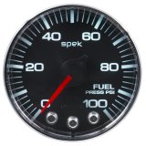 Autometer Spek-Pro Gauge Fuel Press 2 1/16in 100psi Stepper Motor W/Peak & Warn Blk/Chrm thumbnail 6
